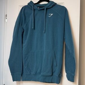 EUC Gymshark Teal Crest Hoodie
